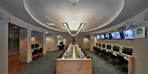 Center of Mass Communications at Middle Tennessee State University, Murfreesboro, Tennessee, architecture, design, higher education, new construction, interior photos